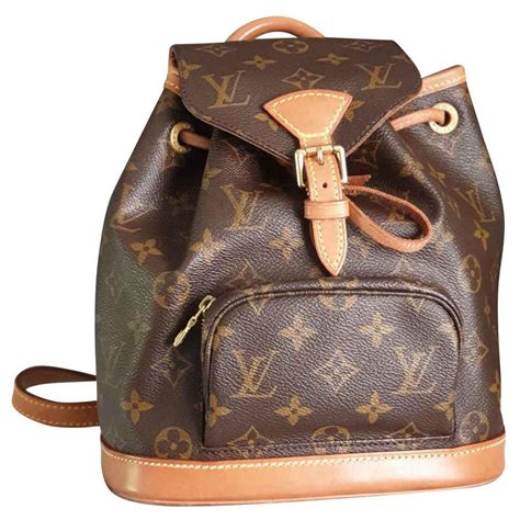 brown Louis Vuitton backpack